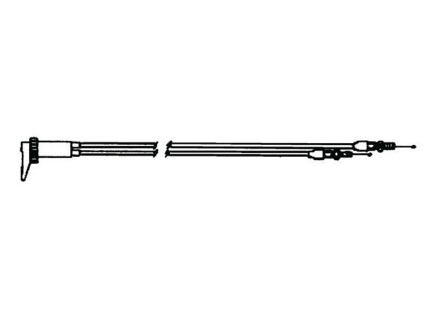 Chokewire Dobbel 50cm For Mikuni dobbelt forgasser 